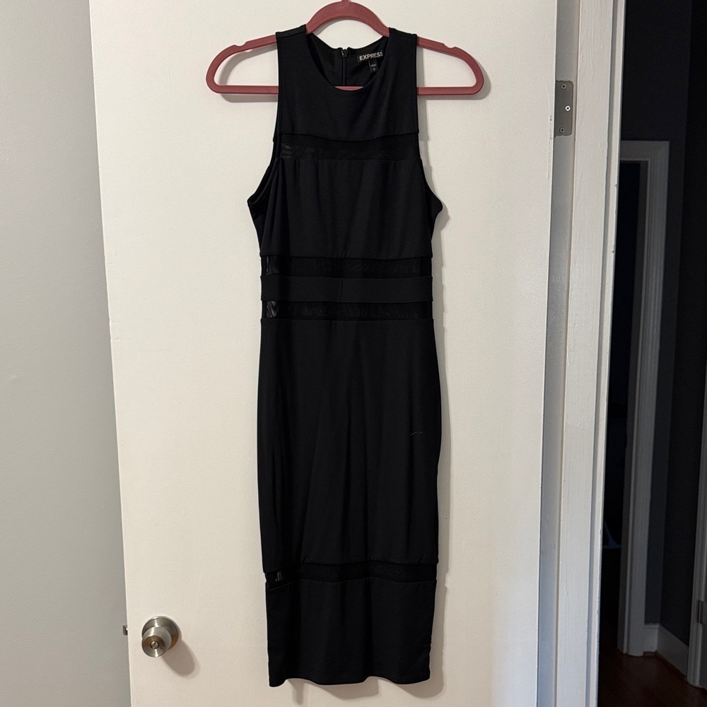 Express Black Midi Dress